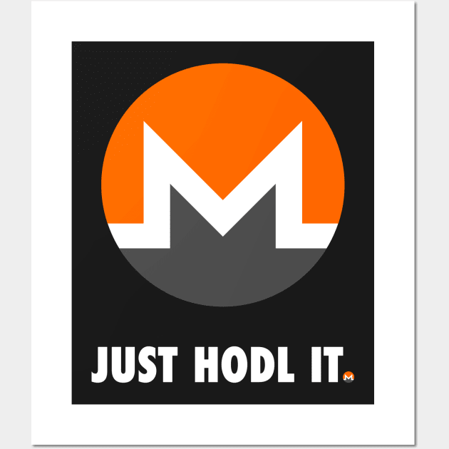 Just Hodl It : Monero Wall Art by CryptoTextile